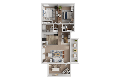 A detailed floor plan of a house with labeled rooms.