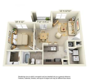 Athens 1Bed 1 Bath at Century South Shore Apartments, League City, 77573