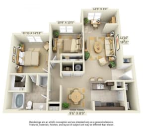 Sydney 2Bed 1 Bath at Century South Shore Apartments, League City, 77573