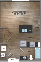 Barret Floor Plan at Century Baxter Avenue, Louisville