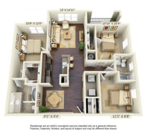 Atlanta 3Bed 2Bath at Century South Shore Apartments, League City, 77573