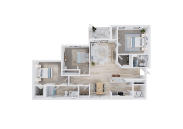 C1 Floor Plan at Hickory Falls, Villa Rica, GA, 30180