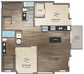 Edward Floor Plan at Century Baxter Avenue, Louisville