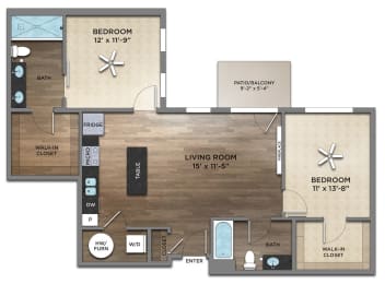 Highland Floor Plan at Century Baxter Avenue, Kentucky