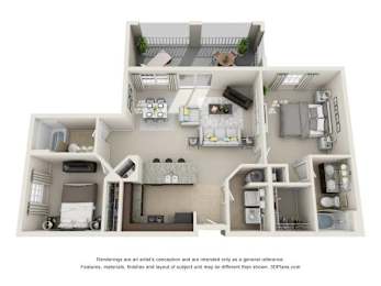 London Floor Plan at Century Ariva, Lakeland