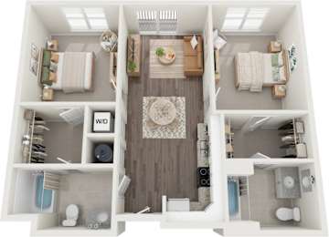 Wilmont Floor Plan at Century Bridges, Virginia
