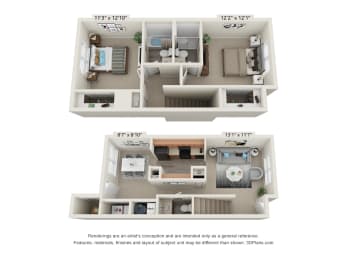  Floor Plan Townhome
