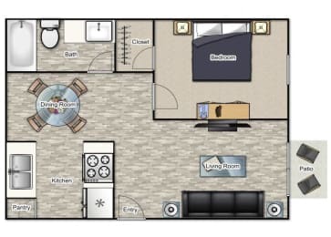 The Dogwood Floor Plan at Parkside Sandy Springs, Atlanta, Georgia