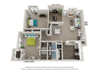 The Peachtree Floorplan  at Avenues at Holcomb Bridge, Peachtree Corners, Georgia