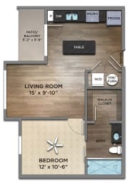 Vine Floor Plan at Century Baxter Avenue, Kentucky