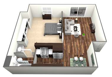 Floor Plan  1 bedroom