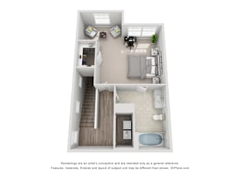 A4 Floor Plan at Bridge at Canyon Creek, Austin, TX