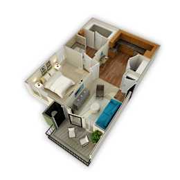 A1 Floor Plan at Agave at South Congress, Austin, TX, 78745
