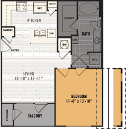 A2 Floor Plan at The Royce at 8100, Austin, TX
