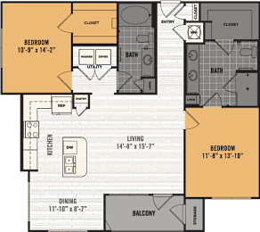 C2 Floor Plan at The Royce at 8100, Austin