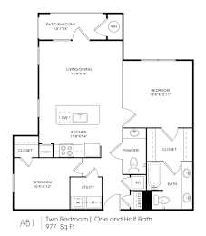 AB1 Floor Plan at Lucent, Texas