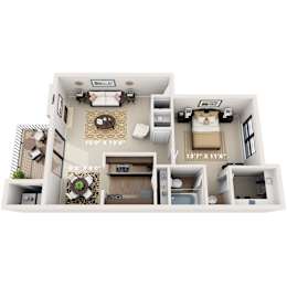 Live Oak Floor Plan at Montecito, Austin, Texas