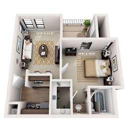 Mesquite Floor Plan at Montecito, Austin, TX