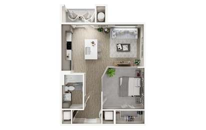 S1 Floor Plan at Lucent, Austin, 78754