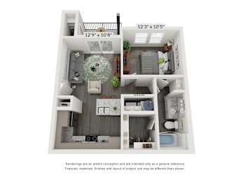 A2 Floor Plan at Bridge at Tech Crossing, Austin