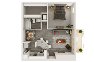 Bradford  Phase 2 floorplan at Waterford Place, Louisville, 40207