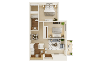 Hawthorne Phase 1 floorplan at Waterford Place, Kentucky, 40207