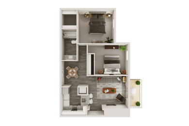 Hawthorne Phase 2 floorplan at Waterford Place, Kentucky, 40207