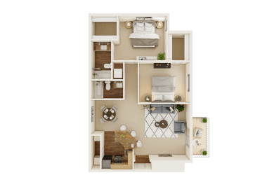 Magnolia Phase 1 floorplan  at Waterford Place, Louisville, Kentucky