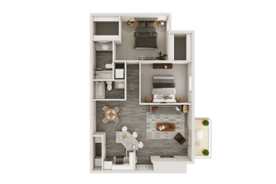 Magnolia Phase 2 floorplan at Waterford Place, Louisville, KY, 40207