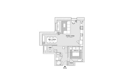 B1 Floor Plan at 99 Front, Tennessee