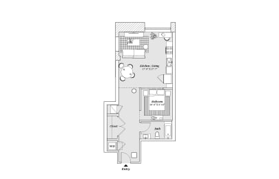 B9 Floor Plan at 99 Front, Memphis, TN, 38103