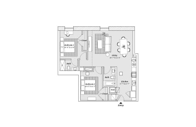 C1 Floor Plan at 99 Front, Tennessee, 38103
