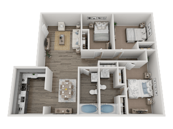 C1 Floorplan at Arbors at Smyrna, Smyrna, Georgia