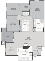3 bed 2 bath at The Waters at Chenal, Arkansas, 72211