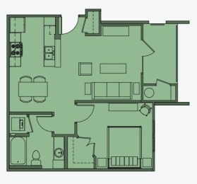 1 bed 1 bath at Esplanade District Apartments, Little Rock, 72114