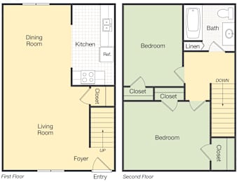 Goji 2Bed 1Bath 1200 Sq.ft at Kiwi Goji Apartments, Tennessee