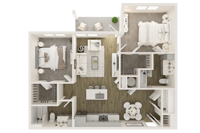 2 bed 2 bath at Grays Creek Apartments, Tennessee 38018