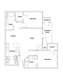 Azalea 2 bedroom 2 bathroom 1068 square feet at Lincoln at Wolfchase, Cordova, TN 38016