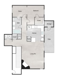 H Floor Plan at The Retreat at Steeplechase, Houston, 77065