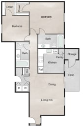 M Floor Plan at The Retreat at Steeplechase, Texas, 77065