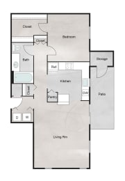 E Floor Plan at The Retreat at Steeplechase, Texas, 77065