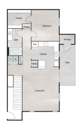F Floor Plan at The Retreat at Steeplechase, Houston, TX, 77065