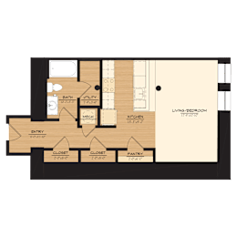 S2 Floor Plan Unit at The Tennessee Brewery in Downtown Memphis, TN