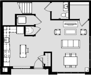 2 bed 2 bath D at Harbor Side at Conwood Flats Apartments, Tennessee, 38107