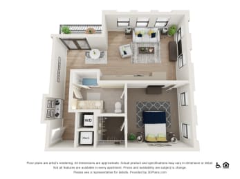 1L Floor Plan at The Baxly, Savannah, Georgia