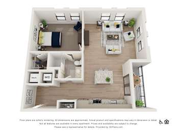 1M Floor Plan at The Baxly, Savannah