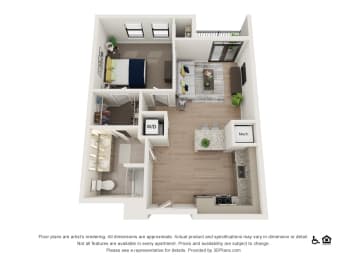 1V Floor Plan at The Baxly, Georgia