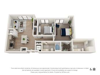 2D Floor Plan at The Baxly, Savannah, 31401