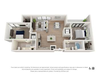 2E Floor Plan at The Baxly, Savannah, Georgia