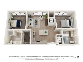 2F Floor Plan at The Baxly, Savannah